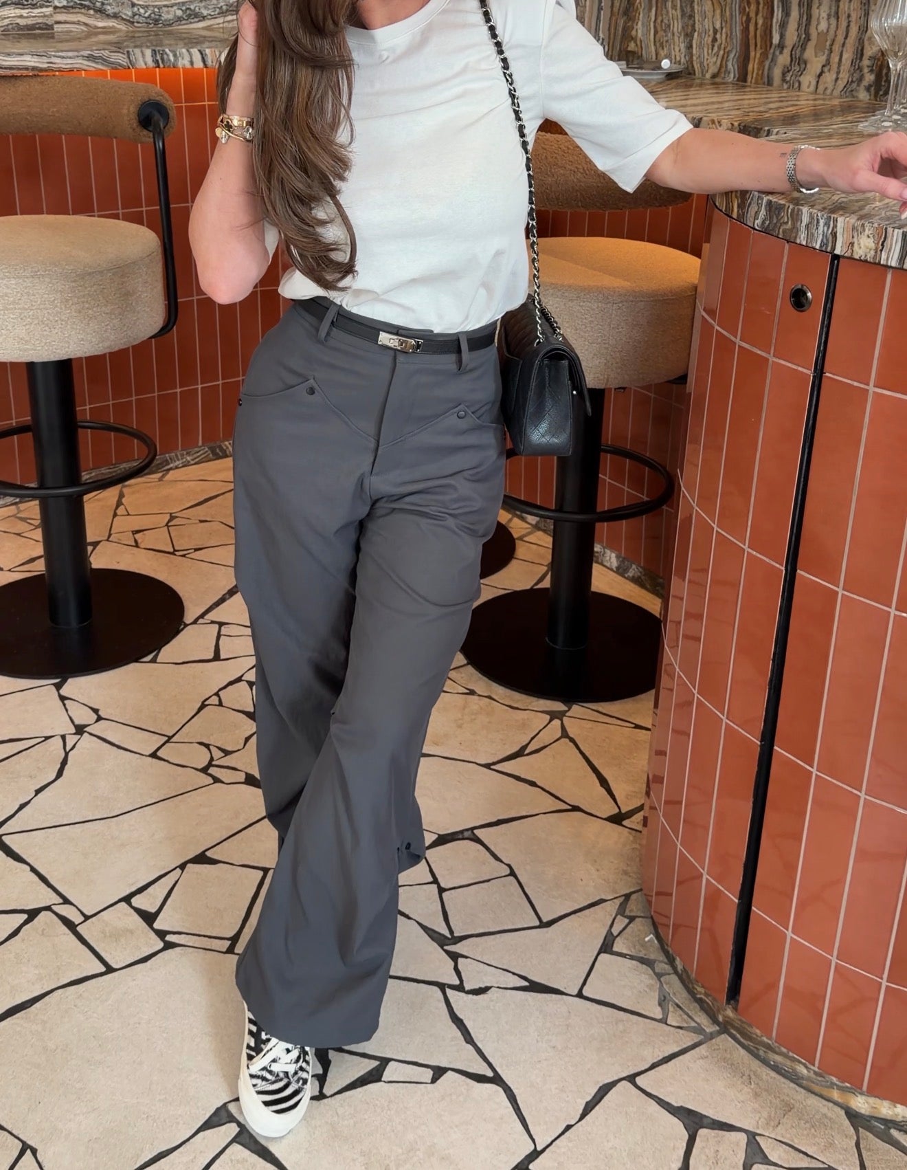 Cargo pantalon in Grey