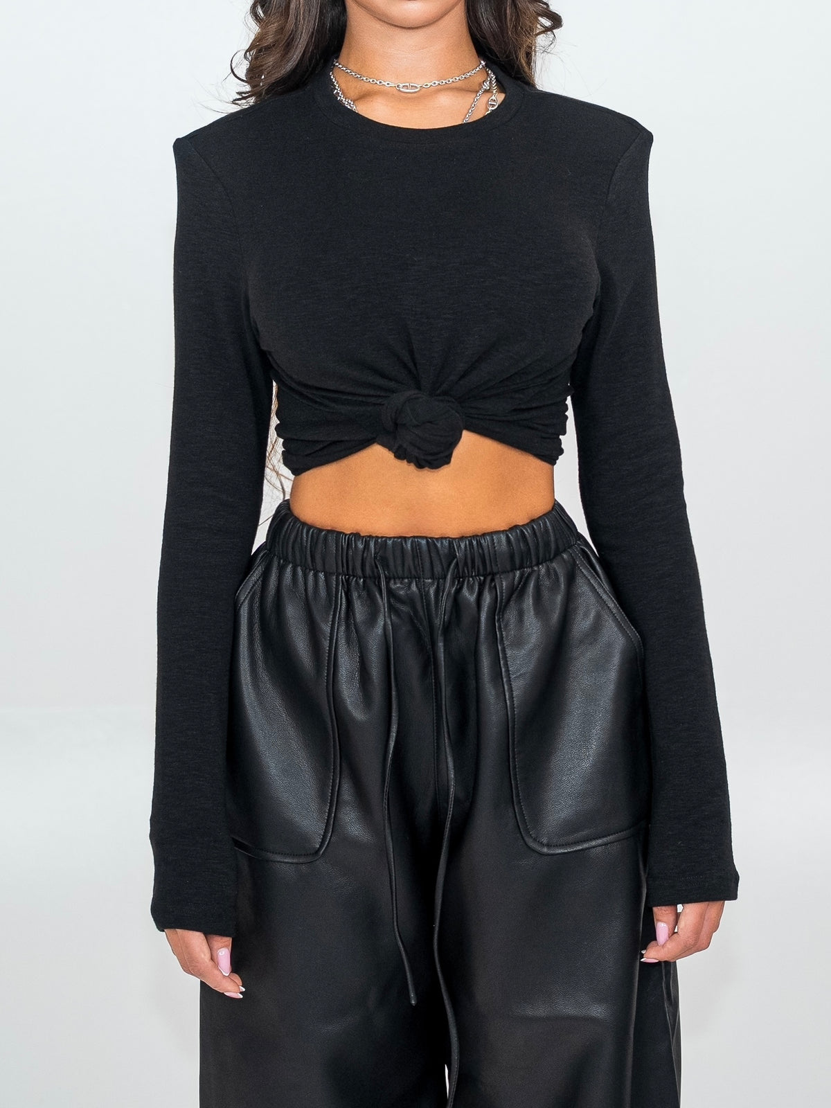 Talia padded shoulder longsleeve