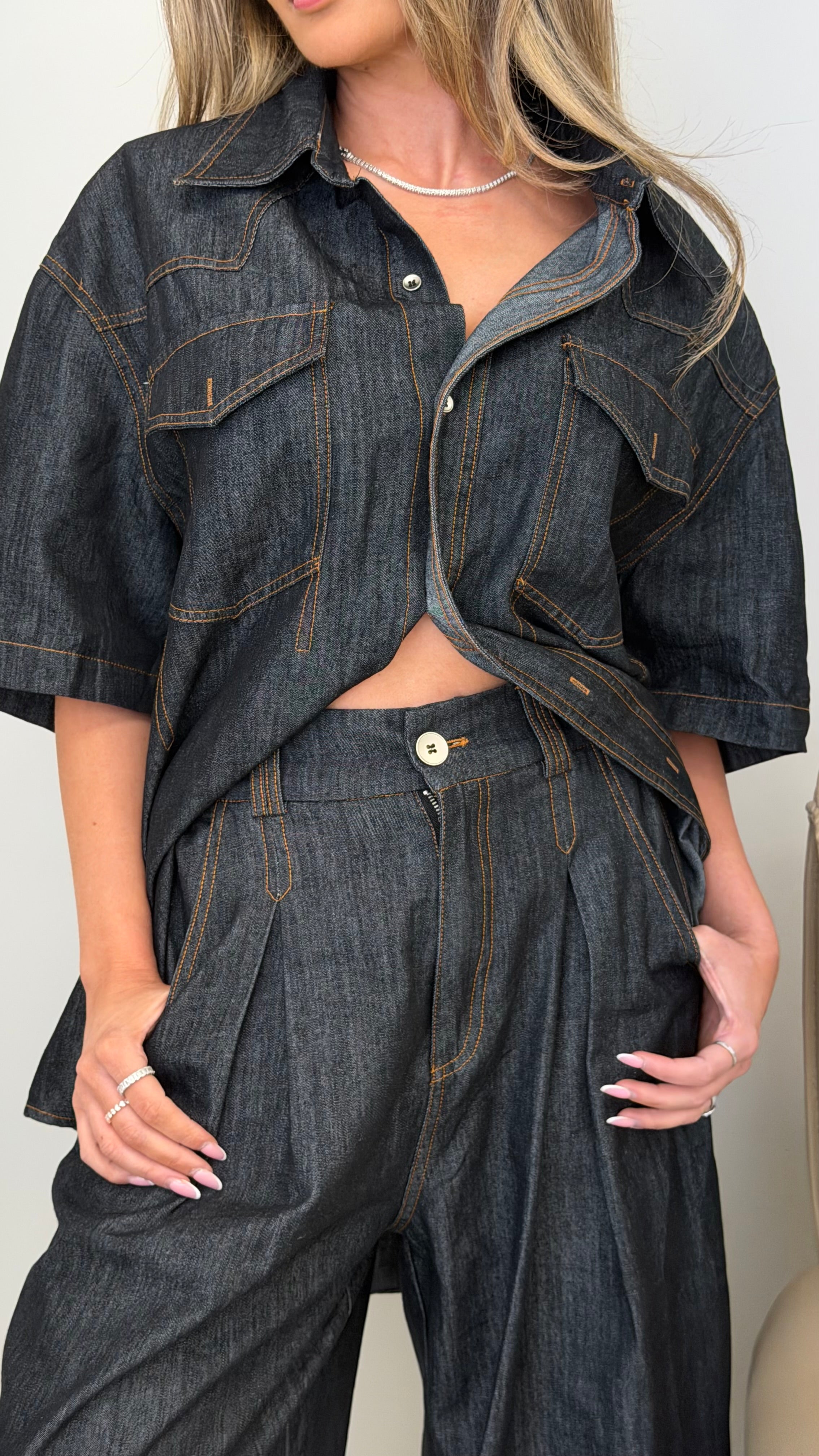Balloon jeans in Dark wash