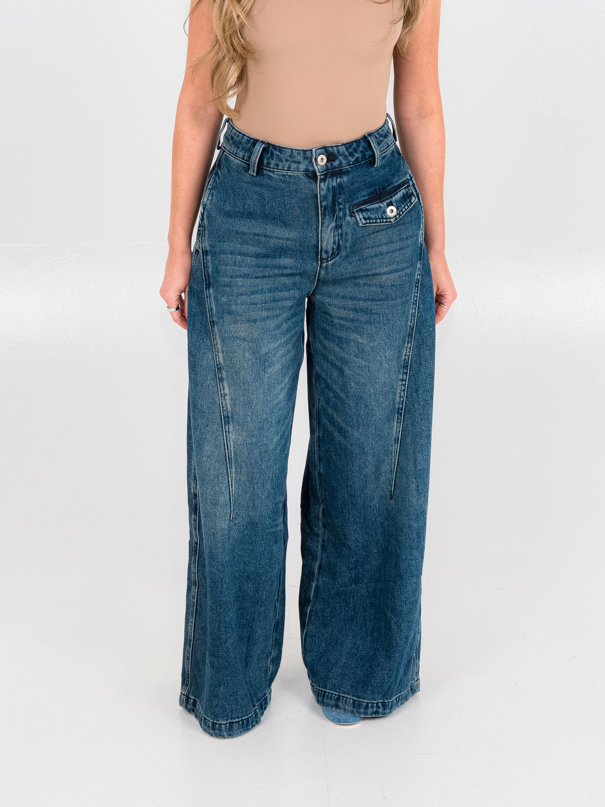 Gaia Perla Wide Leg Jeans – petite