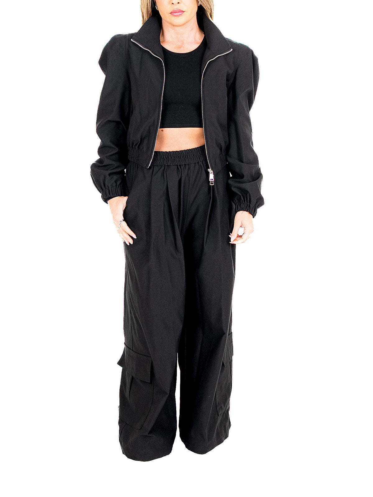 Gaia Cassia Cargobroek – Zwart