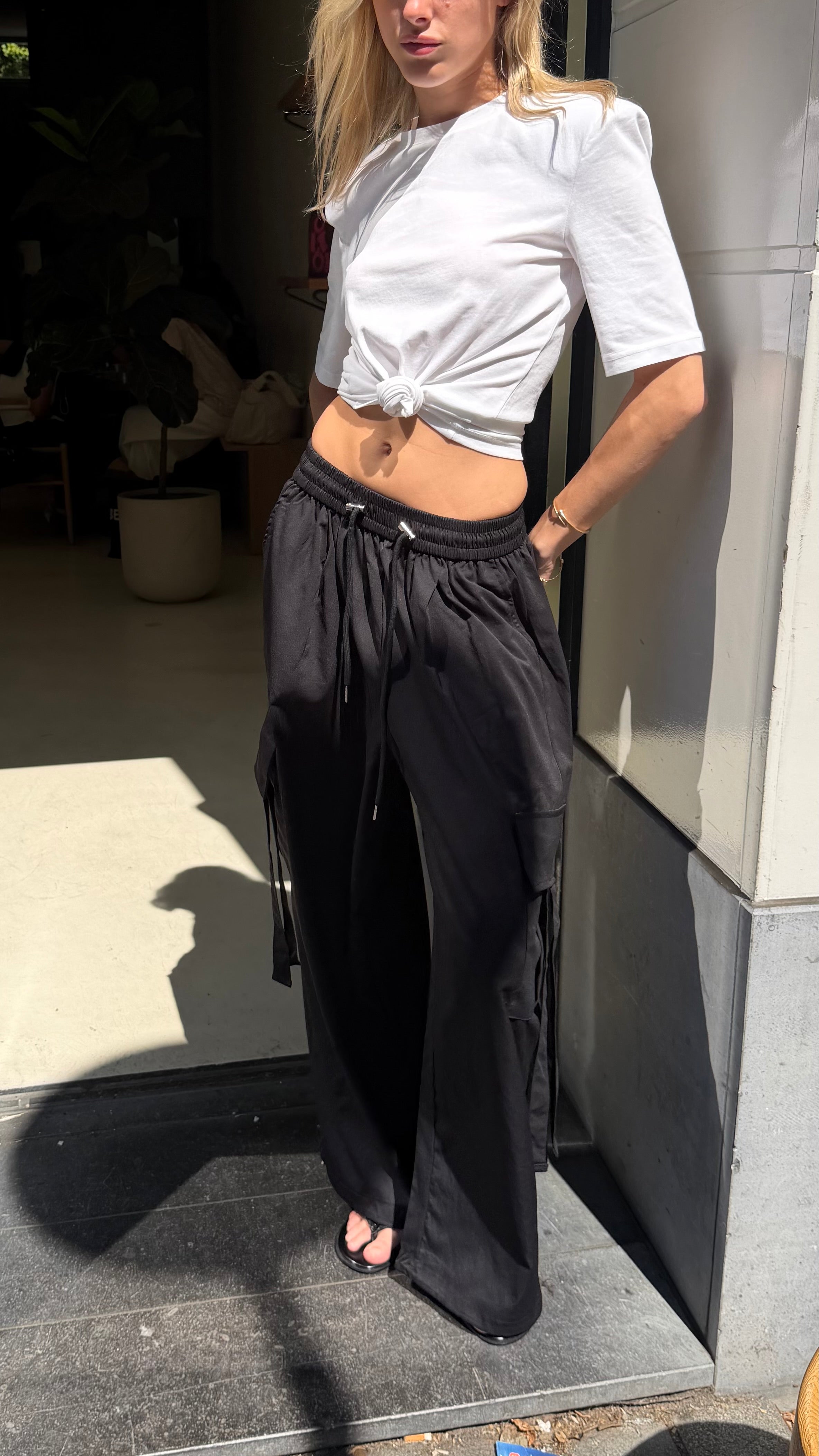 Bronte cargo pants in Black