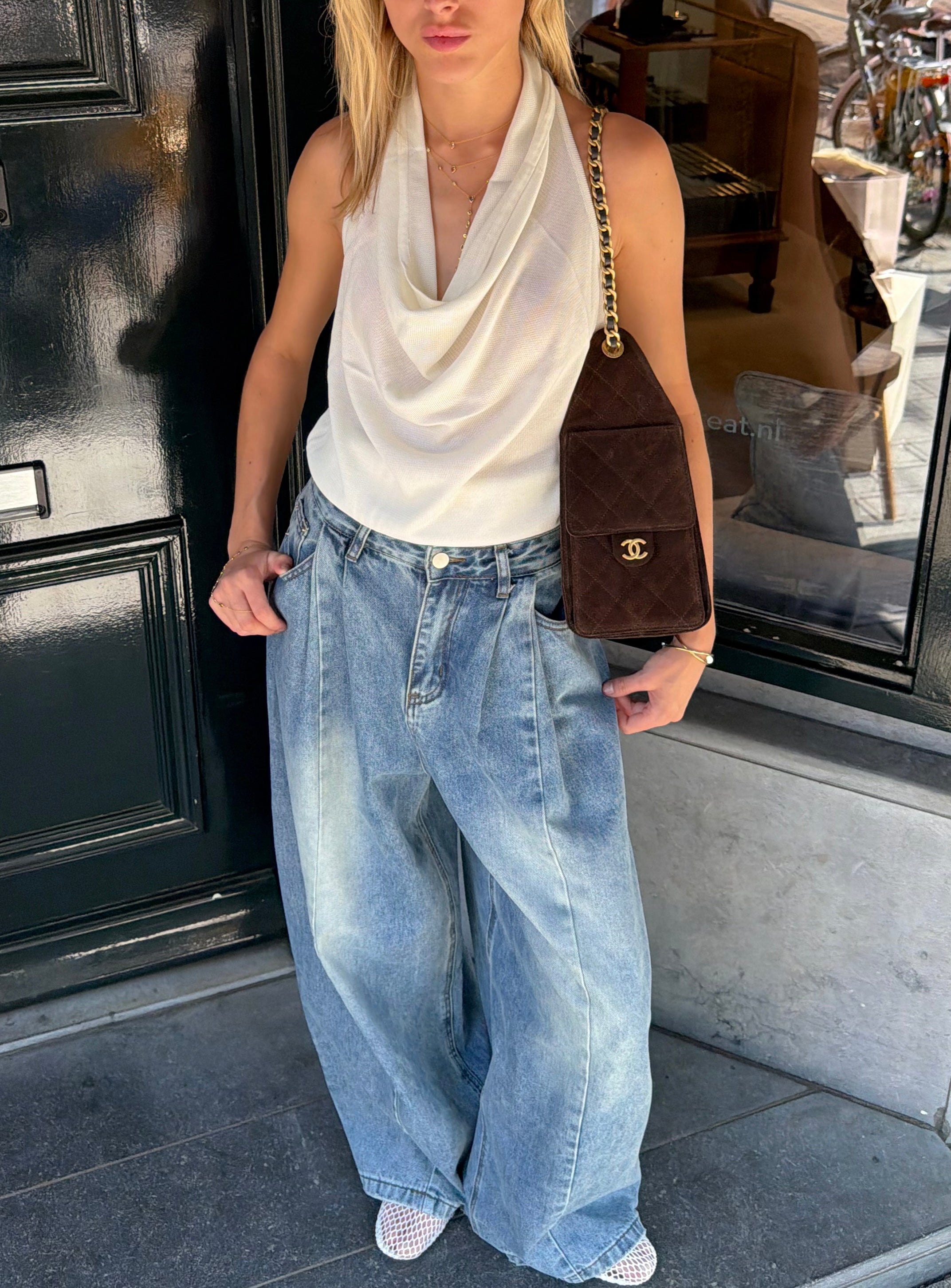 Balloon jeans wide leg
