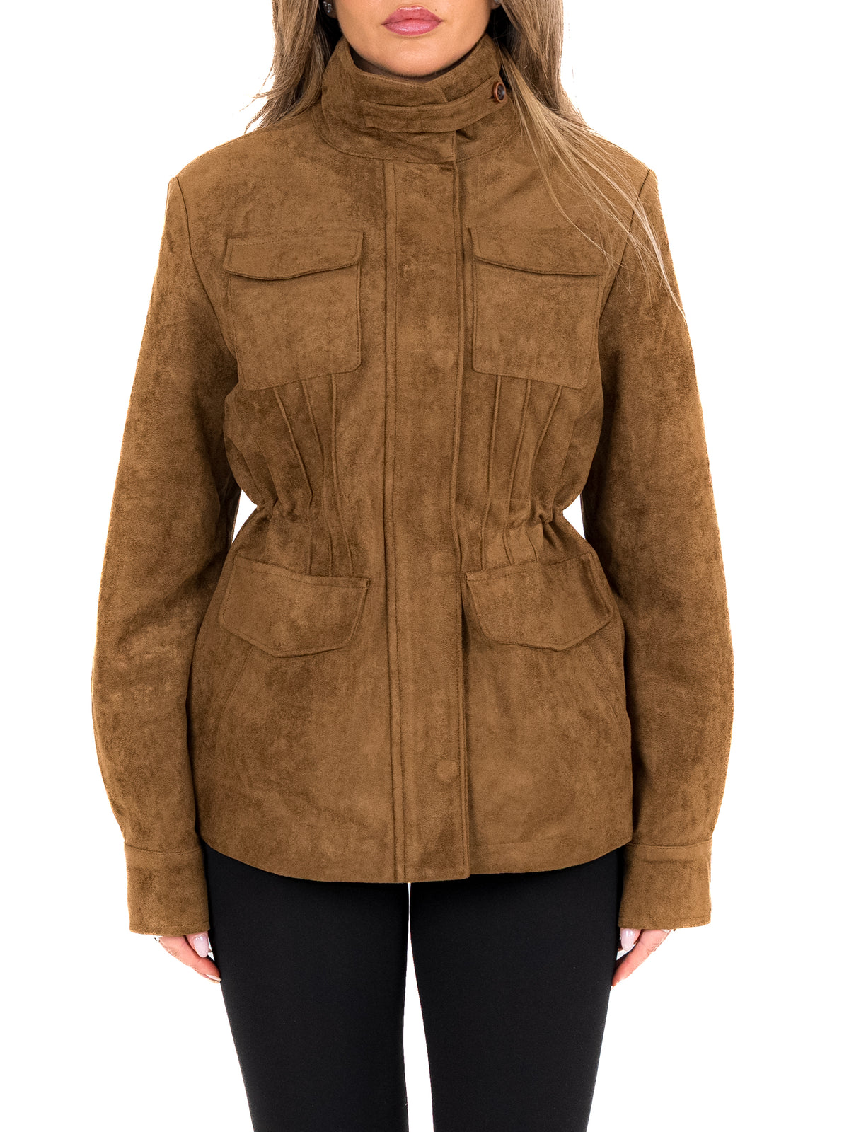 Gaia Terra Suède Field Jacket – Cognac