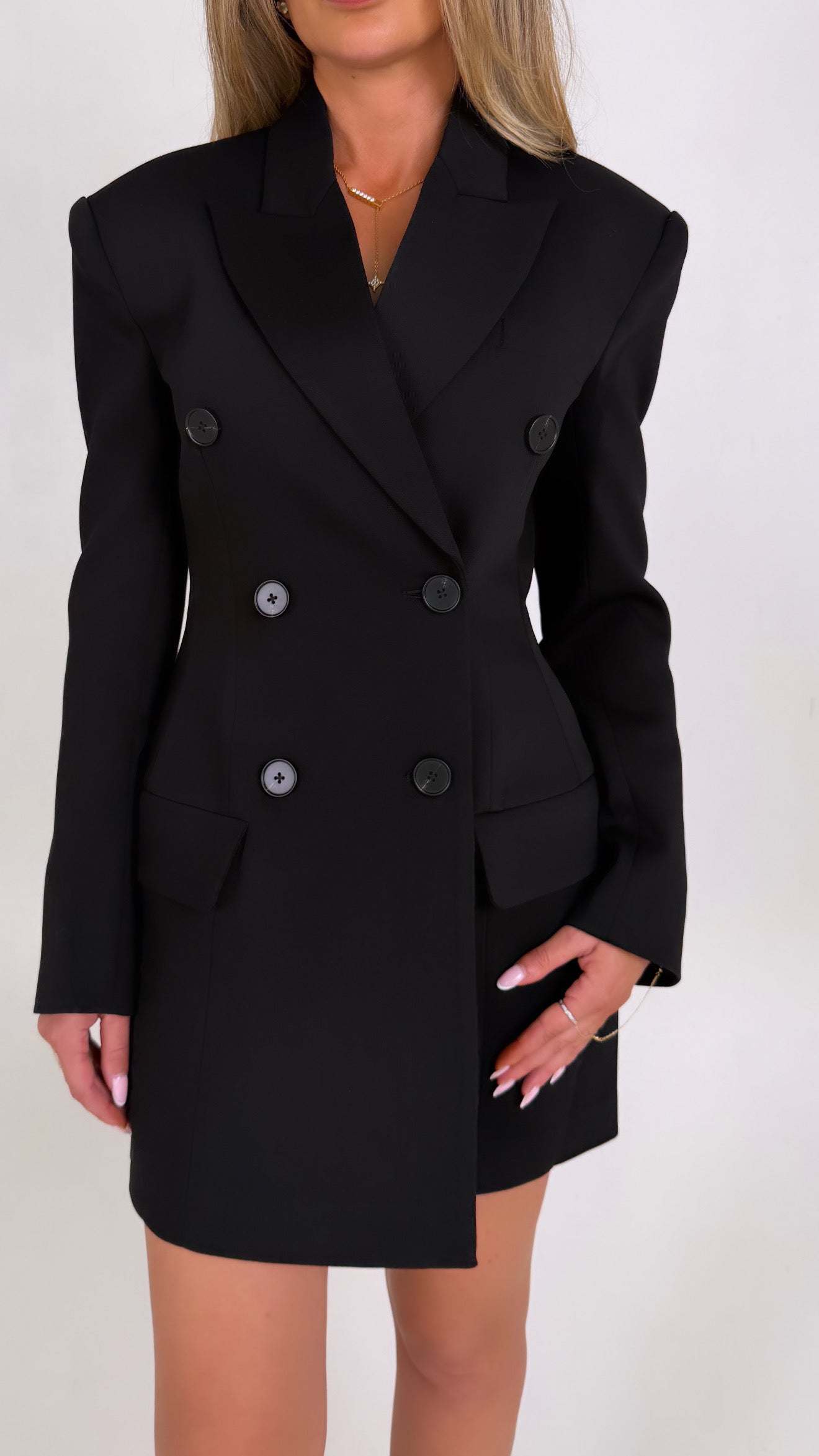 Double breasted blazer in Black