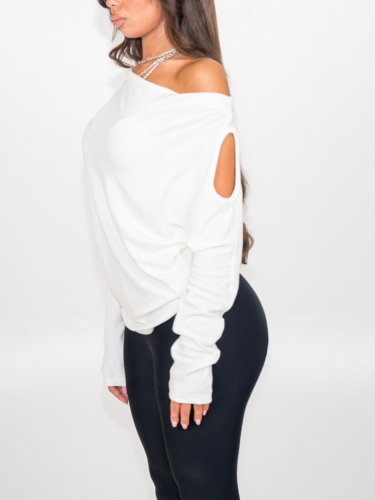 Drape Cut-Out Longsleeve