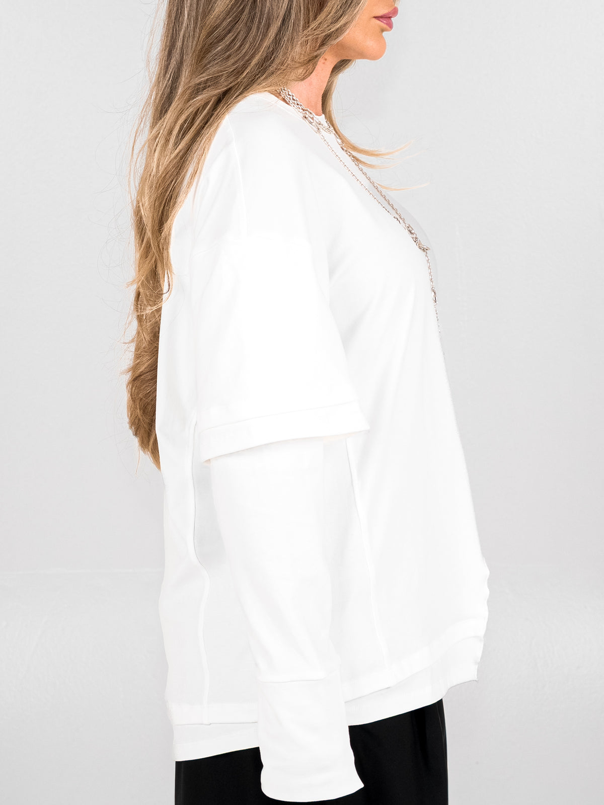 Gaia Alba Oversized Longsleeve – Wit