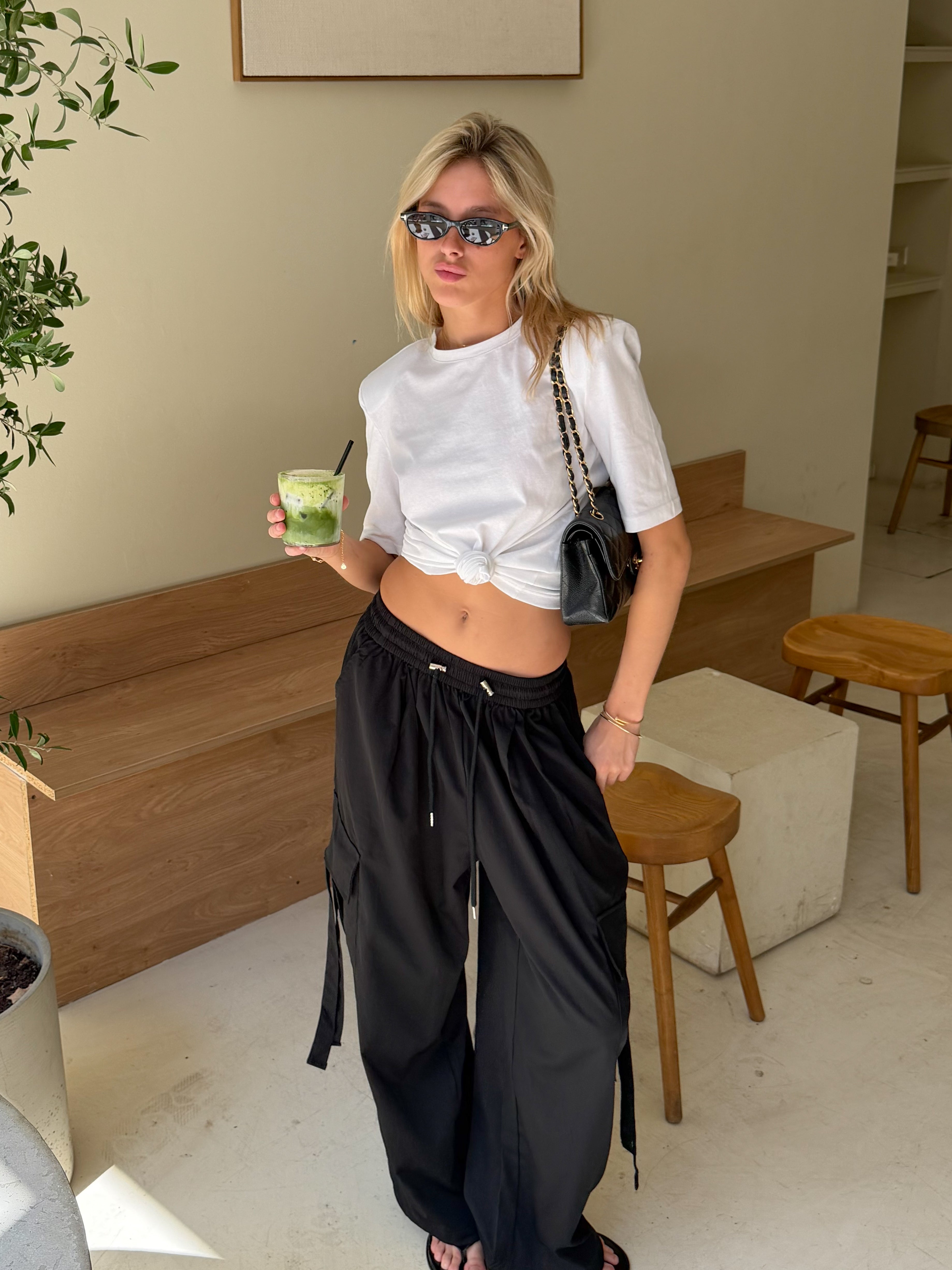 Bronte cargo pants in Black