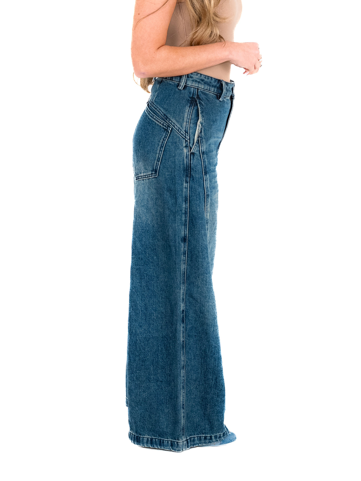 Gaia Perla Wide Leg Jeans – petite