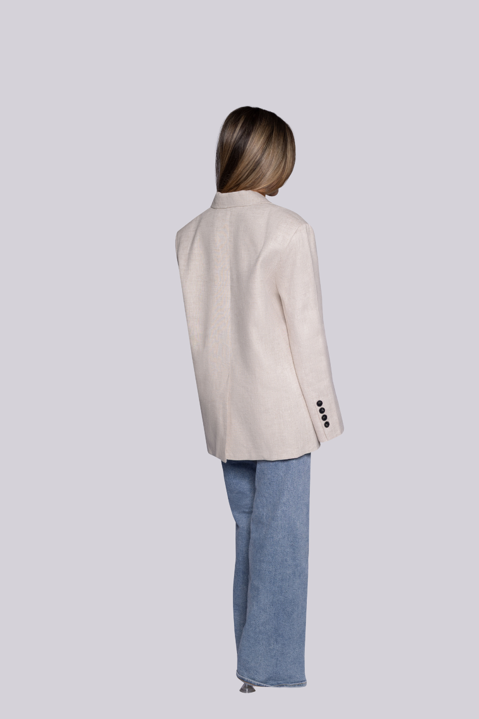 Linnen oversized blazer